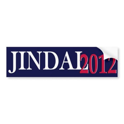 Jindal 2012 bumper sticker simple I by CleverSays