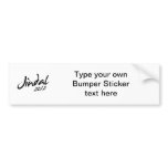 JINDAL AUTOGRAPH 2012 BUMPER STICKERS