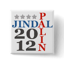 Jindal Palin 2012 Pinback Button