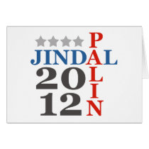 Jindal Palin 2012 cards by SoCalTeeShirts Jindal Palin 2012 cards