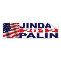 Jindal Palin bumper sticker bumper stickers by Patriot_Resistance Jindal Palin bumper sticker bumper stickers