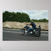 Jinete fresco de la autopista poster