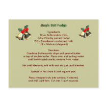 Jingle Bell Fudge Postcard