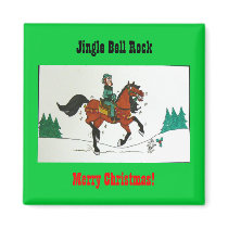 Jingle Bell Rock magnets by codfishlady Jingle Bell Rock magnets