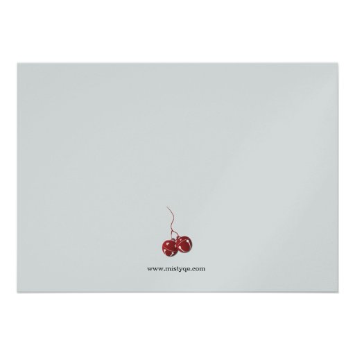 Jingle Bells Christmas Holiday Invitation card