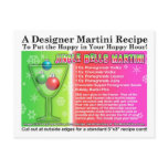Jingle Bells Christmas Martini Recipe Postcard