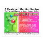 Jingle Bells Christmas Martini Recipe Postcard