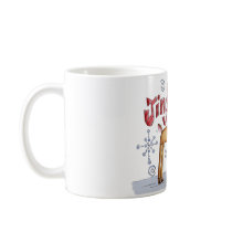 Jingle Bells Christmas Mug - Cute Reindeer