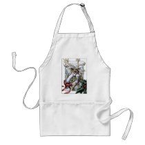 "Jingle Bells" Christmas reindeer apron aprons