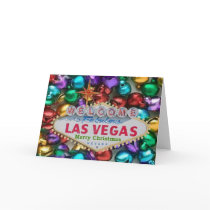 Jingle Bells Las Vegas Merry Christmas Card