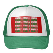 Jingle Bells, Merry Christmas, Happy Holidays Red Mesh Hats