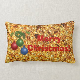 Jingle Bells Merry Christmas Ornaments Pillow