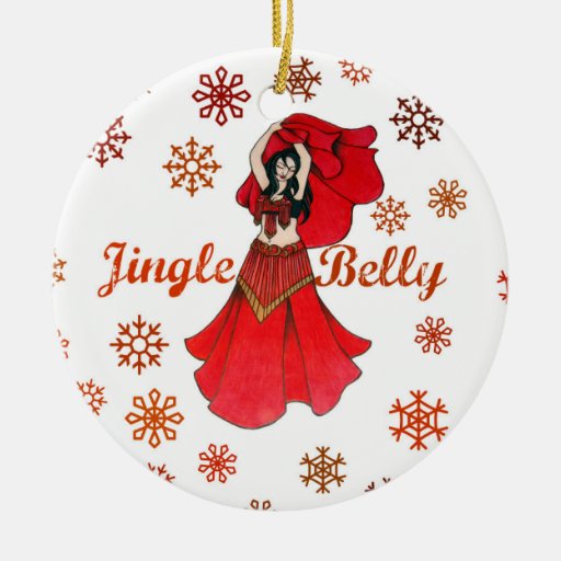 jingle belly dancer christmas double sided ceramic round jingle belly dancer christmas double sided ceramic round