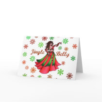 Jingle Belly Holiday Card by LacyChenault Jingle Belly Holiday Card