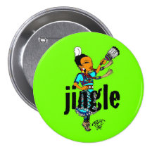 Jingle  Dress Dancer Pinback Button