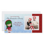 Jingle Elf Happy Holidays Family Photo Cards photo cards