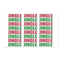 Jingle Jingle Jingle Merry Christmas Bells Stars Stickers