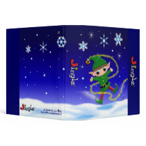 "Jinglz" Jingle Bell Elf binder