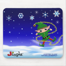 "Jinglz" Jingle Bell Elf mousepad (version 2) by BeckCalli "Jinglz" Jingle Bell Elf mousepad (version 2)
