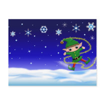 "Jinglz" Jingle Bell Elf  postcard