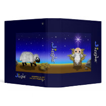 "Jinglz" Jingle Bell Lamb & Baby Jesus binder