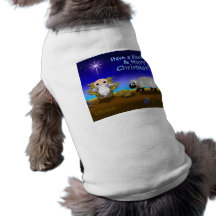 Jinglz™ Jingle Bell Lamb & Baby Jesus dog shirt