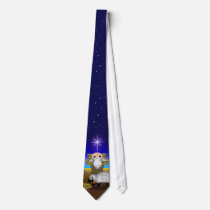"Jinglz" Jingle Bell Lamb & Baby Jesus tie