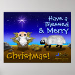 Jinglz™ Jingle Bell Lamb & Baby Jesus (version 2) Print