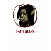 Jinjiro hates bears. t-shirts by Jinjiro Jinjiro hates bears. t-shirts