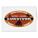 Jin's Bootcamp Survivor Logo Greeting Card