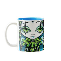 Jinxy Green Jester Pixie Coffee Mug