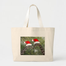 Jirafas del navidad bolsa