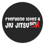 Jiu Jitsu Round Stickers
