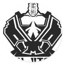 Jiu Jitsu - The Fighter Prepares Stickers