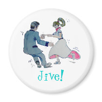 Jive Fun! swing dancing rock and roll Magnets