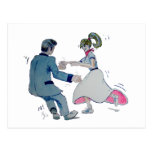 Jive Fun! swing dancing rock and roll Post Cards
