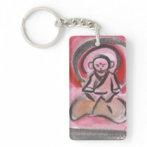 Jizo the Monk Meditates Acrylic Keychain key chains