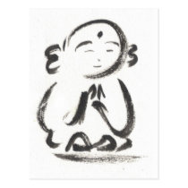 Jizo the Monk Postcard in White postcards