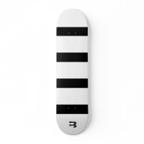 JJ Skate Striped white/black skateboards