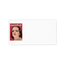 Joan Crawford 1931 magazine Address Label