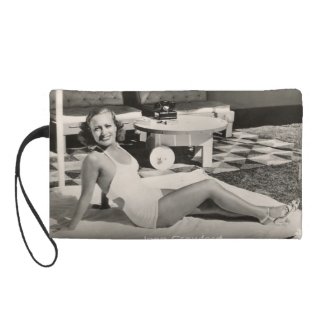 Joan Crawford in Bathing Suit Wristlet Purse
