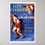Joan Crawford Lon Chaney UNKNOWN movie ad Print