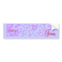 Joan Designer Name Bumper Sticker bumper stickers