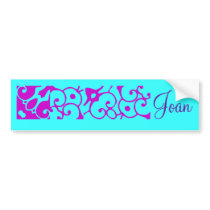 Joan Designer Name III Bumper Sticker bumper stickers