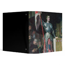 Joan of Arc  at the Coronation of King Charles Vinyl Binder