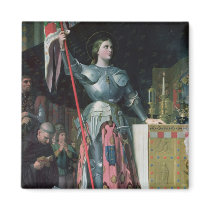 Joan of Arc  at the Coronation of King Charles Magnets