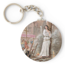 Joan of Arc keychain