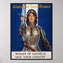 Joan of Arc, Save Your Country Posters
