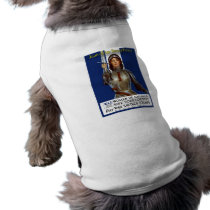 Joan of Arc Saved France -- WWI Dog Tee Shirt