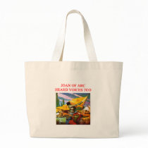 joan of arc voice psycho design canvas bag
